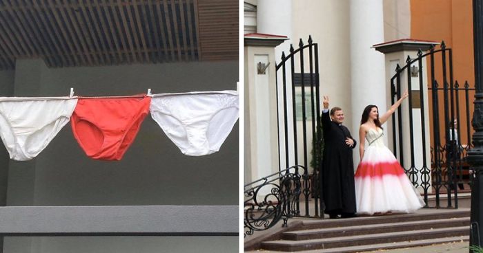 Autoridades da Bielorrússia Proíbem Bandeira Do País E As Pessoas Respondem Recriando as Cores da Bandeira De Maneira Criativa