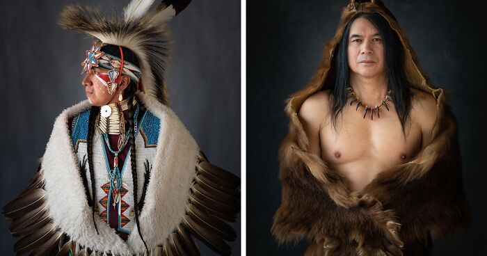 16 Retratos Autênticos De Nativos Norte Americanos Posando Com Trajes Tradicionais